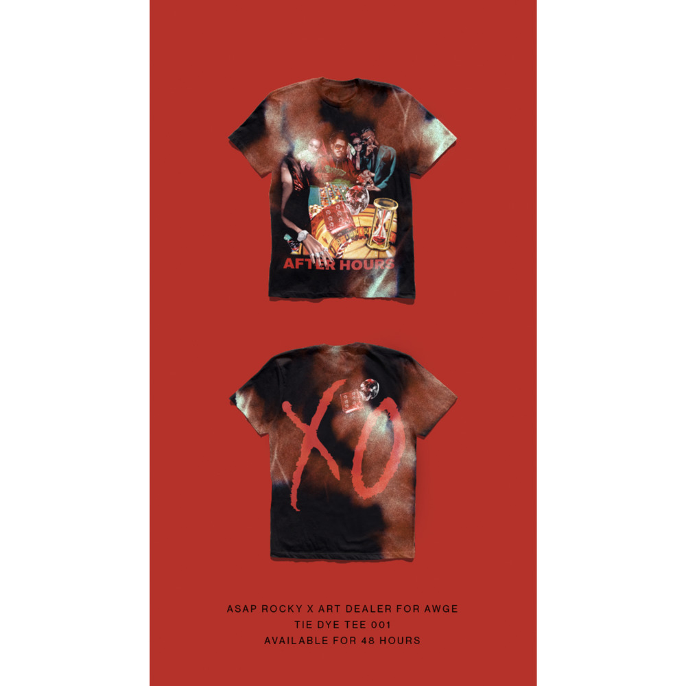 The Weeknd Asap Rocky Art Dealer Awge 001 TIE DYE